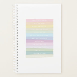 Phantastisch Grace Lyric Rainbow Farbige Streifen Planer