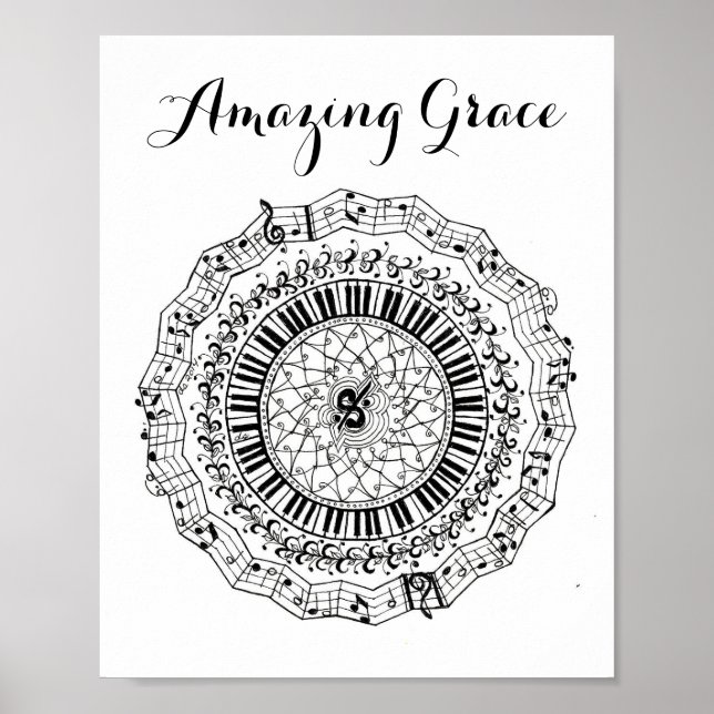 Phantastisch Grace Mandala Poster (Vorne)