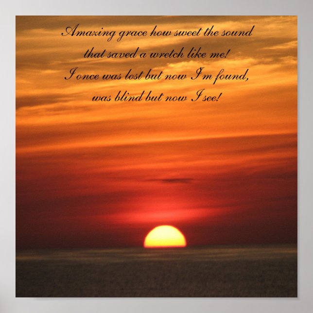 Phantastisch Grace Sunrise Poster (Vorne)