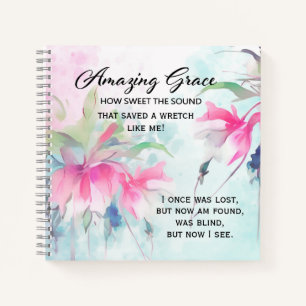 Phantastisch Grace Wie Sweet the Sound Christlich  Notizbuch