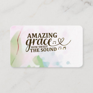 Phantastisch Grace Wie Sweet the Sound Christlich  Visitenkarte