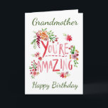 PHANTASTISCH **GRANDMOTHER*** AUF IHRER GEBURTSKAR KARTE<br><div class="desc">SENDEN SIE "IHRE GROSSMUTTER" DIESE "PHANTASTISCHE KARTE" UND SIE KÖNNEN IHR ALTER HINZUFÜGEN,  WENN SIE WÜNSCHEN... IMMER AUF MEINEN KARTEN. VIELEN DANK,  DASS SIE VON EINER MEINER ACHT GESCHICHTEN GESCHAFFEN HABEN!!</div>