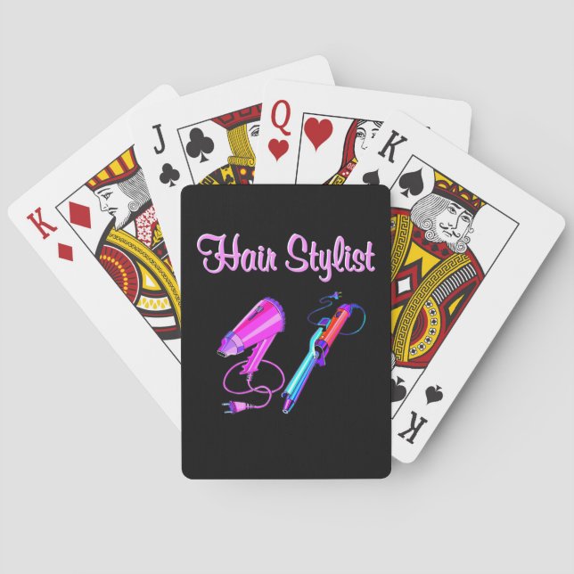 PHANTASTISCH HAIR STYLIST-T-SHIRTS UND -GIFTE SPIELKARTEN (Rückseite)