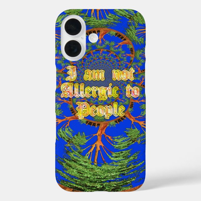 Phantastisch Hakuna Matata Ich bin nicht allergisc iPhone 16 Hülle (Rückseite)