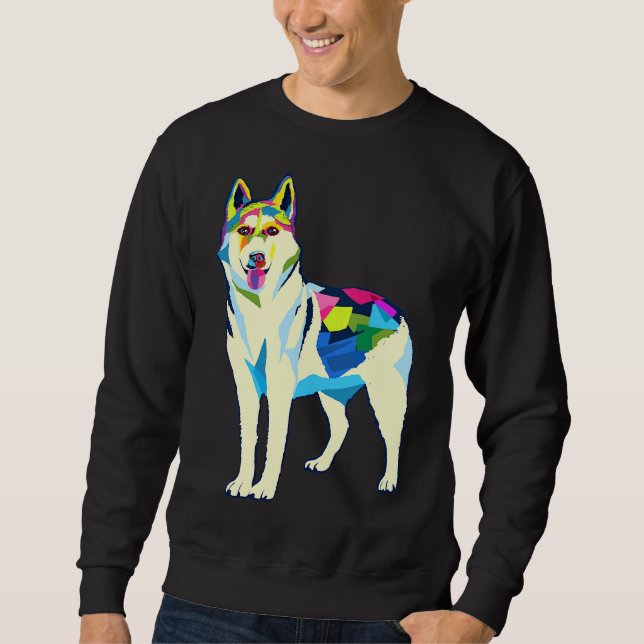 Phantastisch Husky Siberian Husky Husky Sweatshirt (Vorderseite)
