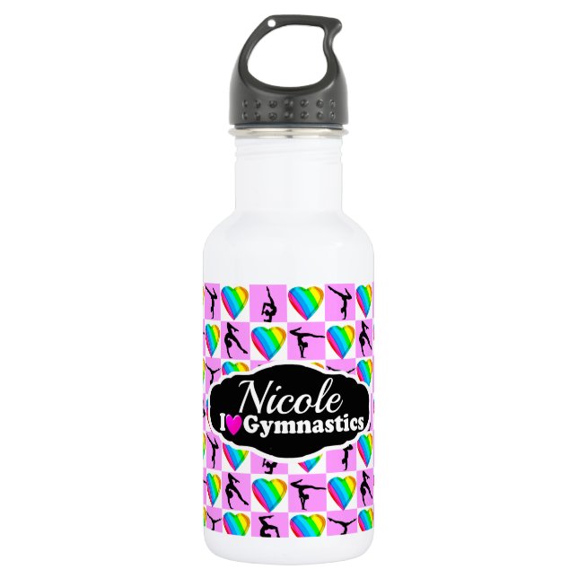 PHANTASTISCH I LIEBE GYMNASTICS-DESIGN EDELSTAHLFLASCHE (Vorderseite)