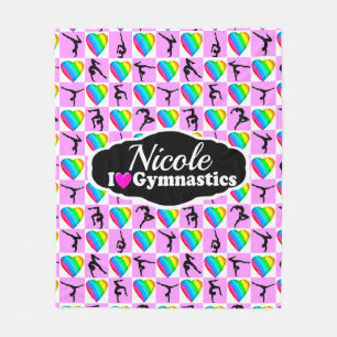 PHANTASTISCH I LIEBE GYMNASTICS-DESIGN FLEECEDECKE