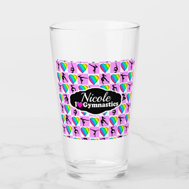 PHANTASTISCH I LIEBE GYMNASTICS-DESIGN GLAS (Vorderseite)