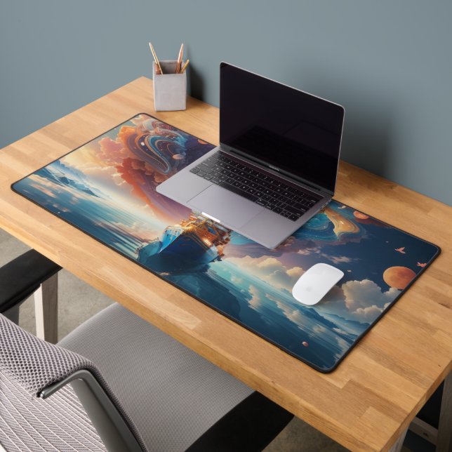 Phantastisch jenseits der Vorstellungskraft Skylin Schreibtischunterlage (Büro 2)