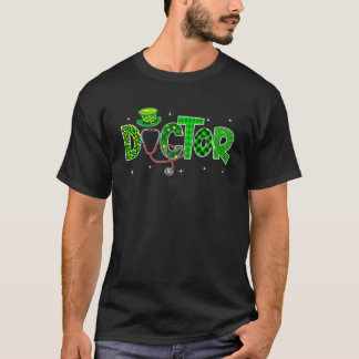 Phantastisch Leopard Glitzer Doctor St Pattys Day T-Shirt