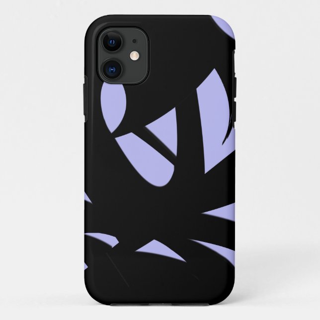 Phantastisch Modern Art Black und Lavendel Case-Mate iPhone Hülle (Rückseite)