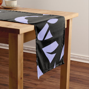 Phantastisch Modern Art Black und Lavendel Großer Tischläufer