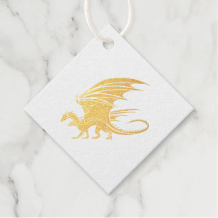 Phantastisch Mosaik Dragon Golden Geschenkanhänger