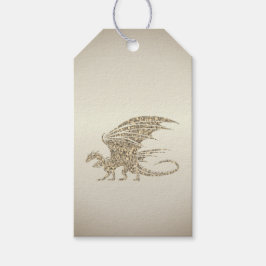 Phantastisch Mosaik Dragon Golden Geschenkanhänger