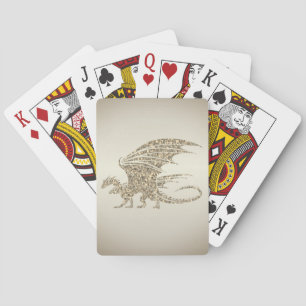 Phantastisch Mosaik Dragon Golden Spielkarten