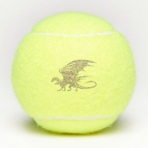 Phantastisch Mosaik Dragon Golden Tennisbälle
