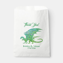 Phantastisch Mosaik Green Dragon Danke Geschenktütchen
