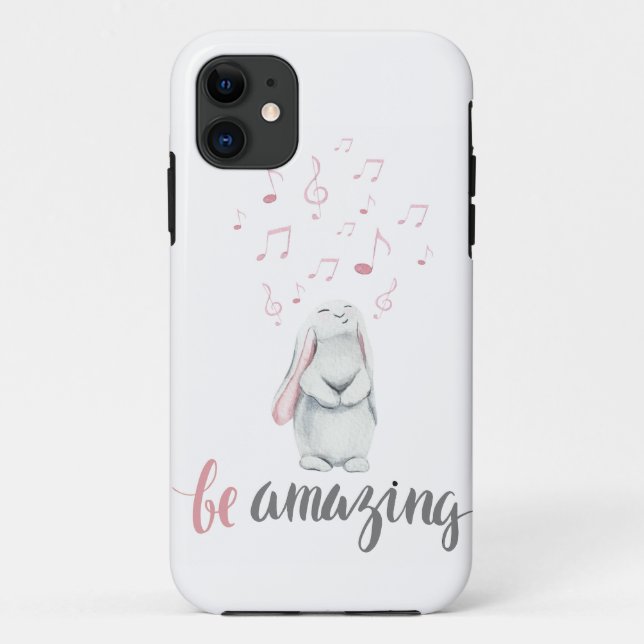 Phantastisch Music Bunny Case-Mate iPhone Hülle (Rückseite)