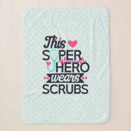 Phantastisch Nurse Superhero Sprichwort Typografie Sherpadecke