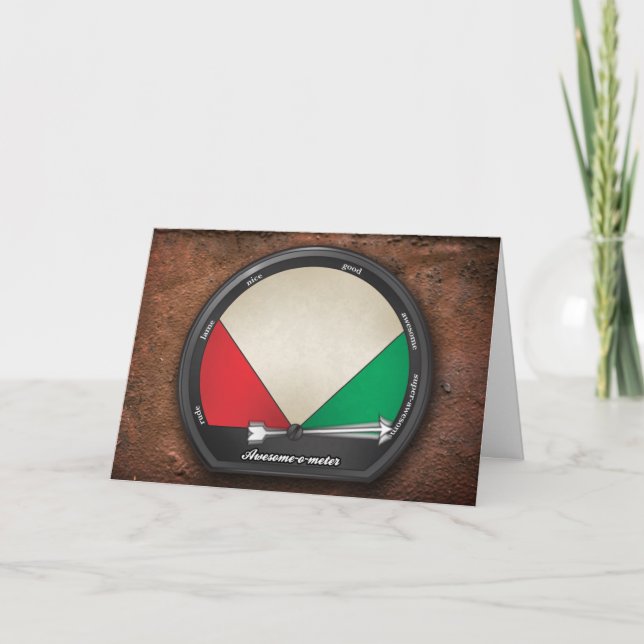 Phantastisch-o-meter Dankeskarte (Vorderseite)