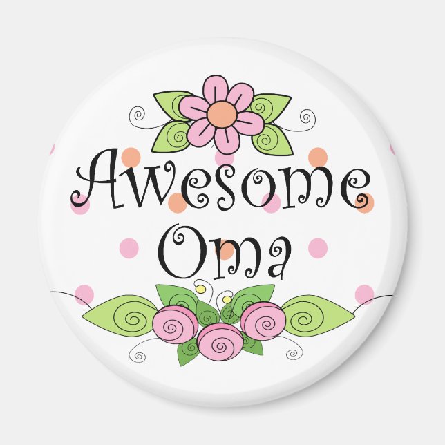 Phantastisch Oma T - Shirt Magnet (Vorne)