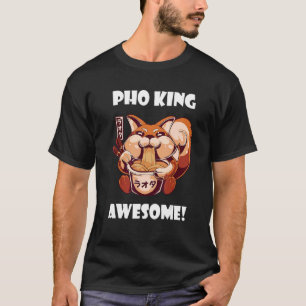 Phantastisch Pho Fox Pho Bowl Vietnamesisch Nudels T-Shirt
