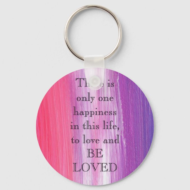 Phantastisch Pink Paint with Liebe a quote Schlüsselanhänger (Vorderseite)