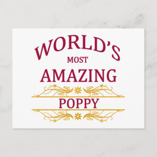 Phantastisch Poppy Postkarte