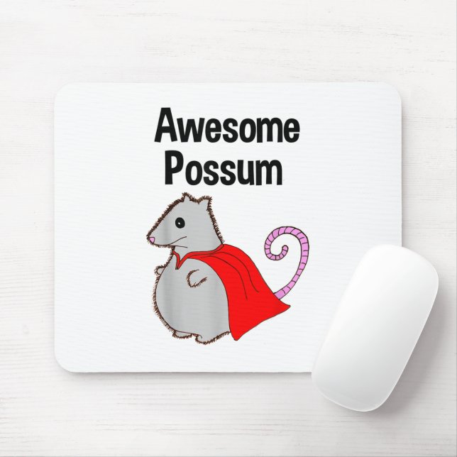 Phantastisch Possum Funny, Niedlich. tierisches Lo Mousepad (Mit Mouse)