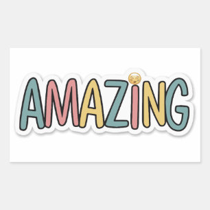 Phantastisch Rechteckiger Aufkleber