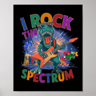 Phantastisch Rock I Rock the Spectrum Autism Vater Poster
