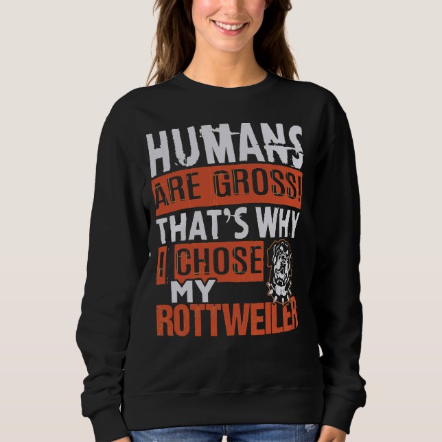Phantastisch Rottweiler Vintag Sweatshirt (Vorderseite)