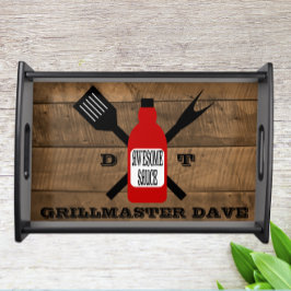 Phantastisch Sauce Barn Wood Personalisiert Grill Serviertablett