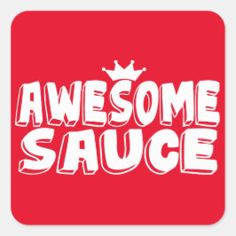 Phantastisch Sauce Quadratischer Aufkleber