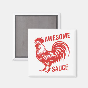 Phantastisch Sauce Rooster Funny Magnet