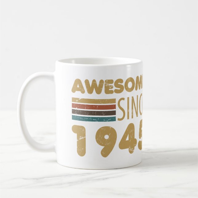 Phantastisch seit 1945 80. Geburtstag Kaffeetasse (Links)