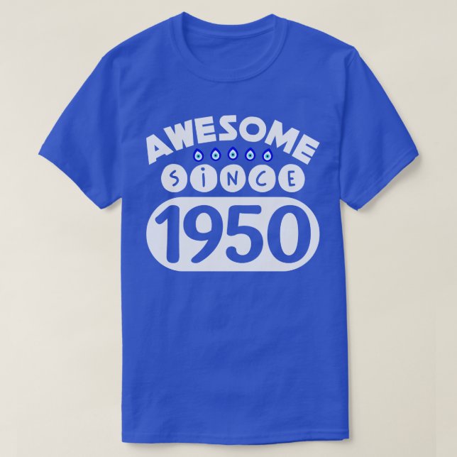 Phantastisch seit 1950 T-Shirt (Design vorne)