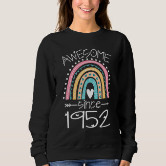 Phantastisch seit 1952 71. Geburtstag Regenbogen G Sweatshirt