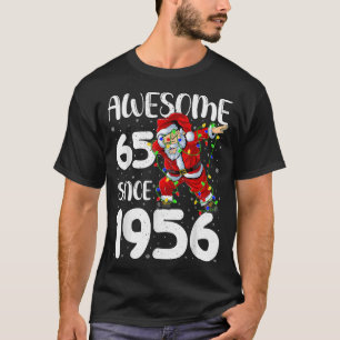 Phantastisch seit 1956 Dabbing Santa 65. Geburtsta T-Shirt