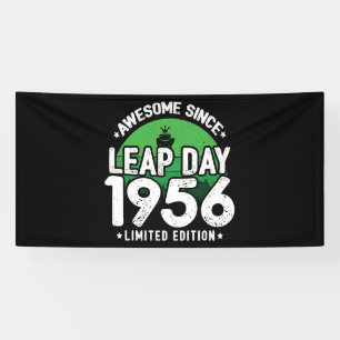 Phantastisch seit 1956 - Leap Day Leap Year Birthd Banner