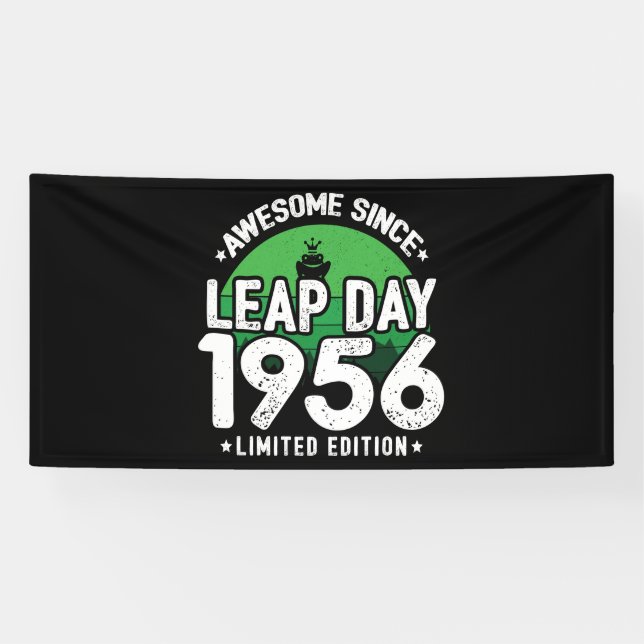Phantastisch seit 1956 - Leap Day Leap Year Birthd Banner (Horizontal)