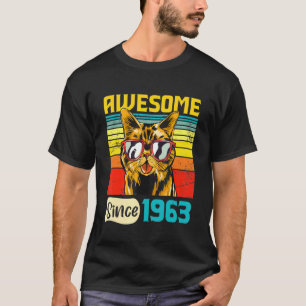 Phantastisch seit 1963 Katze 59. Geburtstag T-Shirt