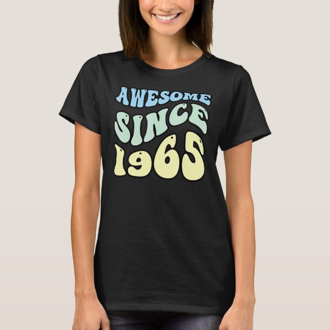 Phantastisch seit 1965 Vintag Retro-Geburtstag T-Shirt (Vorderseite)