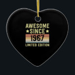 Phantastisch seit 1967 Geburtstag Keramik Ornament<br><div class="desc">1</div>