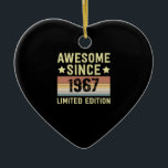 Phantastisch seit 1967 Geburtstag Keramik Ornament<br><div class="desc">1</div>
