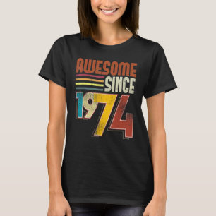 Phantastisch Seit 1974 49. Geburtstag Retro Vintag T-Shirt