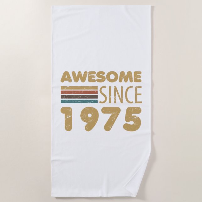 Phantastisch seit 1975 50. Geburtstag Strandtuch (Vorderseite)