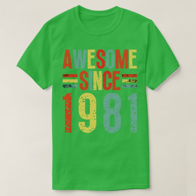 Phantastisch seit 1981 5 T-Shirt (Design vorne)