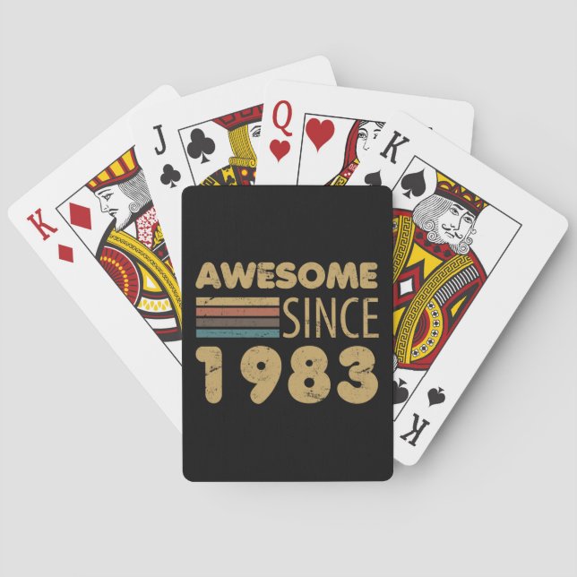 Phantastisch Seit 1983 40. Spielkarten (Rückseite)