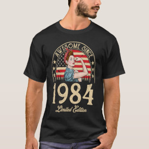 Phantastisch Seit 1984 Vintag 1984 38. Geburtstag T-Shirt